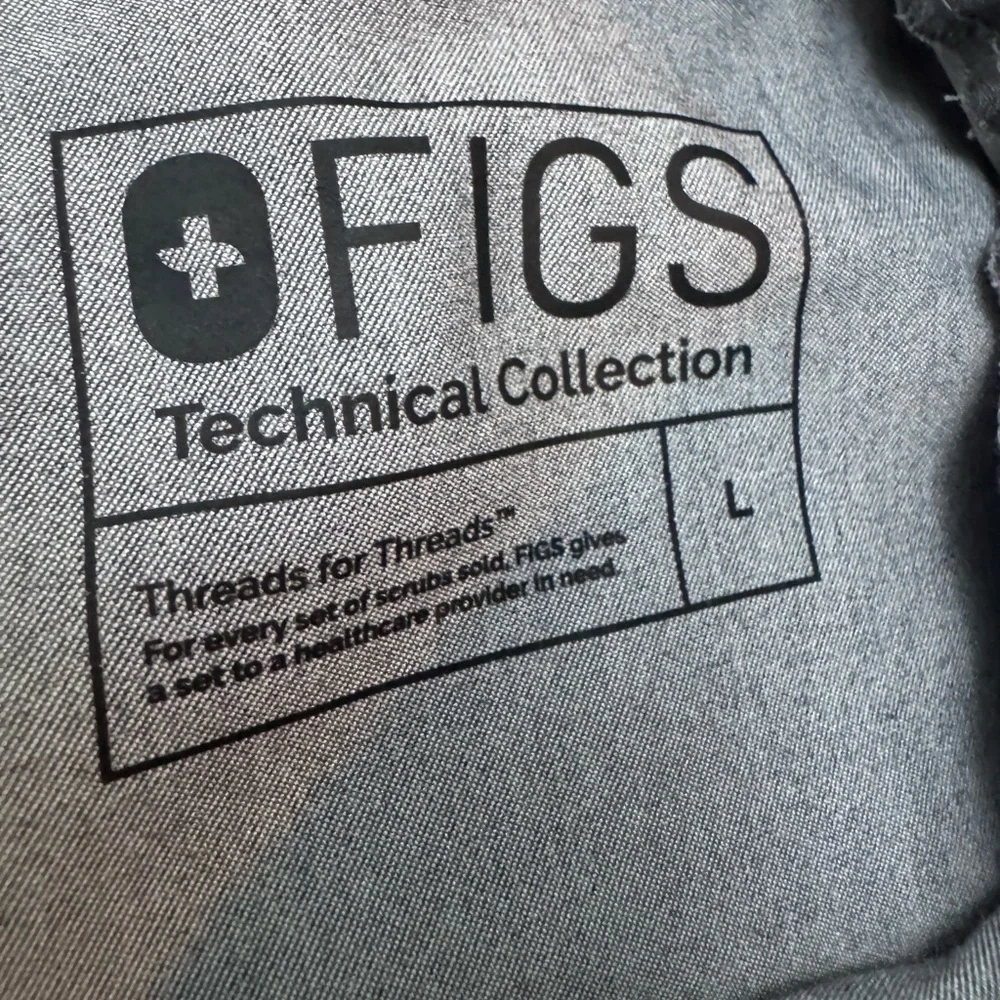 Figs Mens Tansen Gray Jogger Scrub Pants Large - Picture 3 of 9